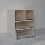 Desk Drawers Changeable Combination Plastic 4 Drawers Cube Storage Organizer for Office Supplies, Pens and Pencil, Comestic Stuff - Image 7